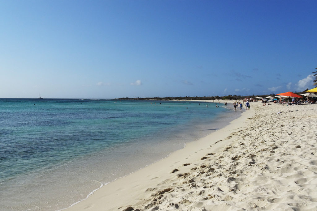 Arashi Beach auf Aruba, Karibik