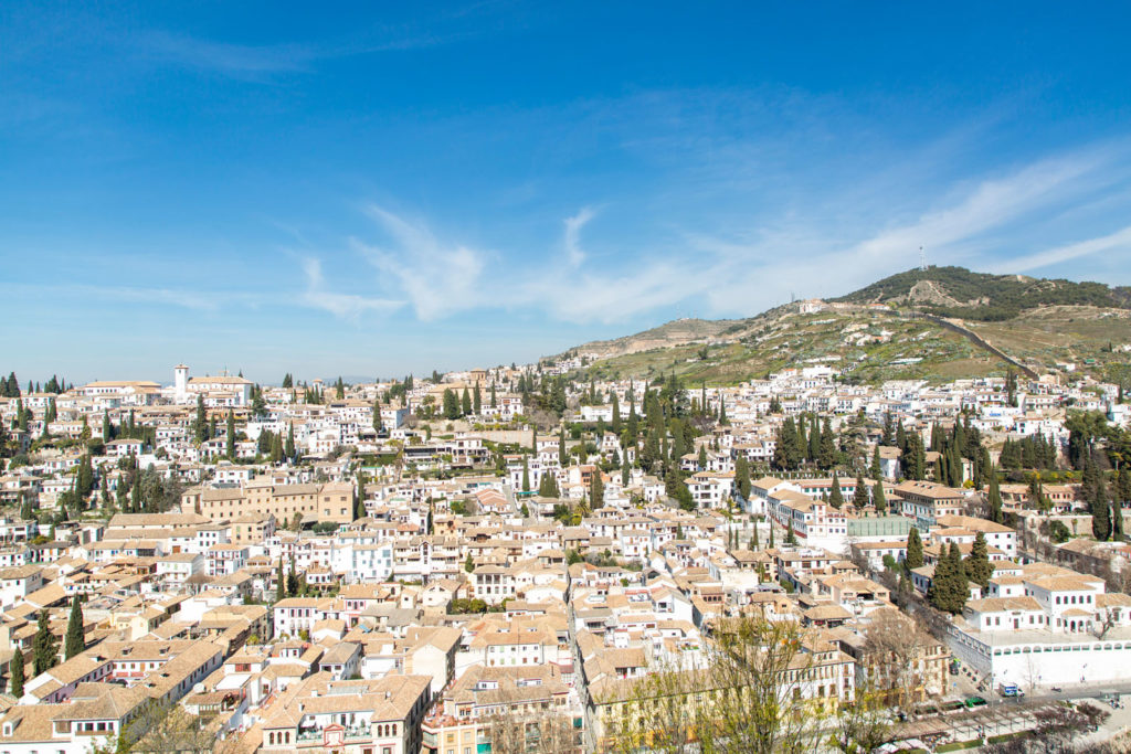 Blick auf Granada, Spanien