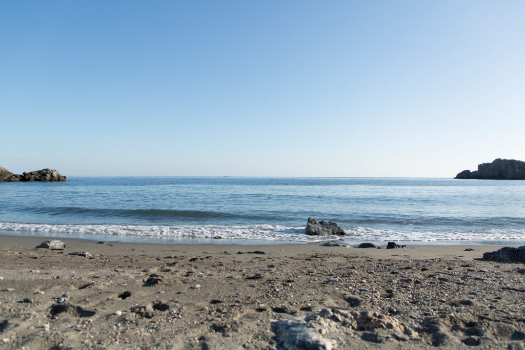 Strand direkt vor der Tür