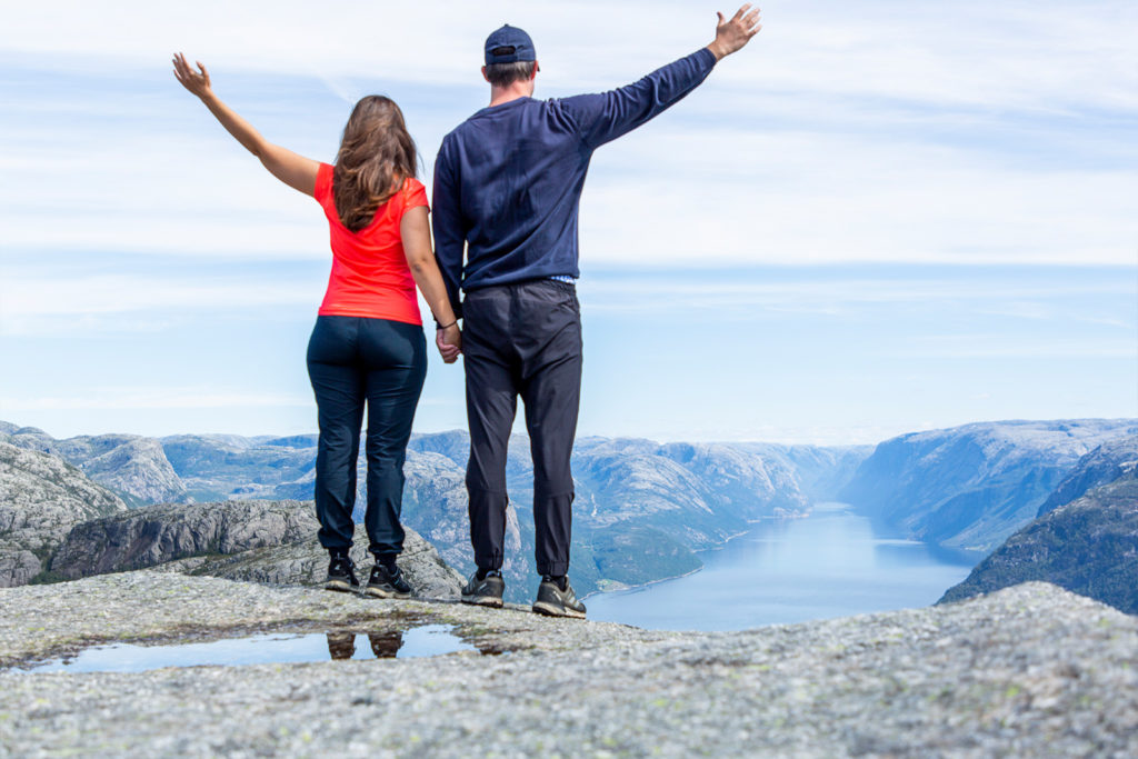 Der Blick in den Lysefjord